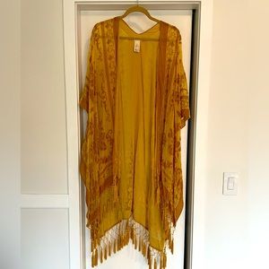 Free People Golden Yellow shawl